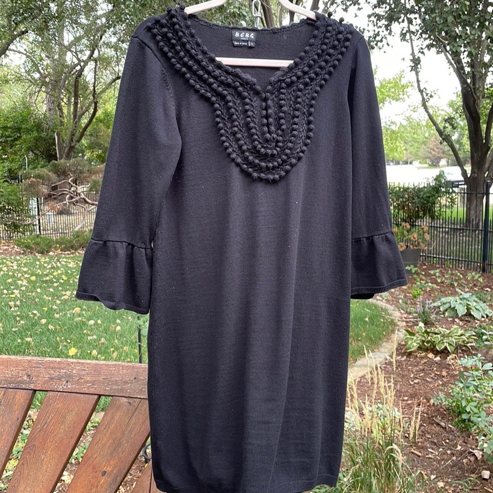 BCBG Paris sweater dress.  EUC.  Size L